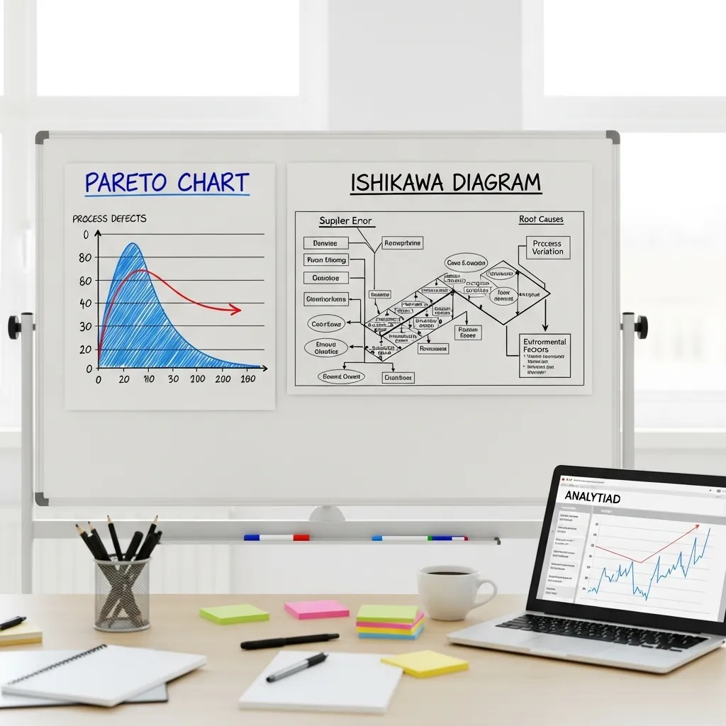 Kluczowe narzędzia poprawy jakości: analiza Pareto i diagram Ishikawy
